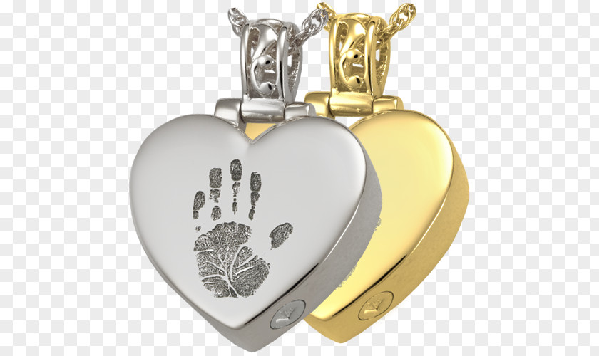 Heart Fingerprint Locket Bail Jewellery Necklace Chain PNG