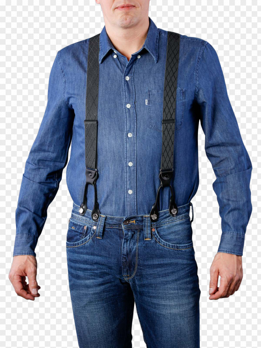 Jeans Sweater Braces Belt Dress Shirt PNG