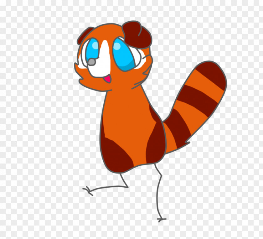 Red Panda Insect Pollinator Cartoon Clip Art PNG