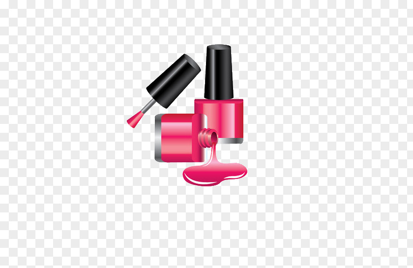 Rose Red Nail Polish Cosmetics PNG