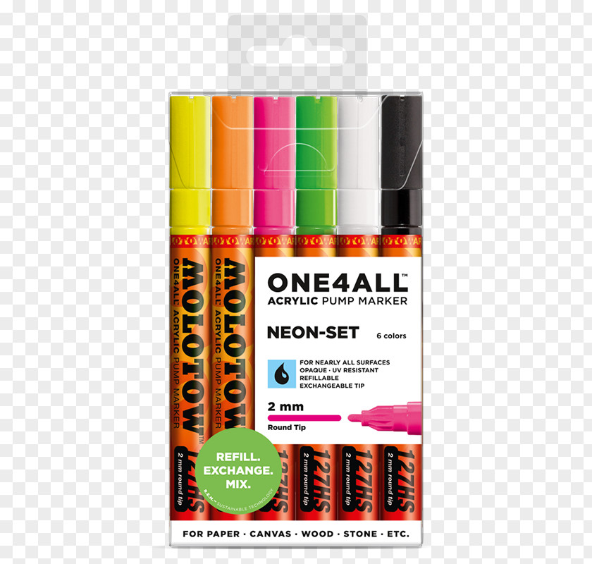 Signal Marker Pen Acrylic Paint Color PNG