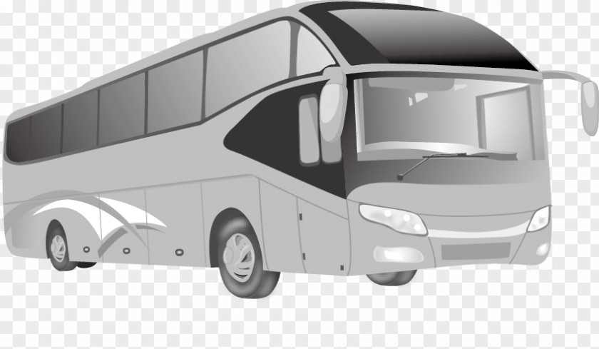 Vector Bus Cartoon Public Transport PNG