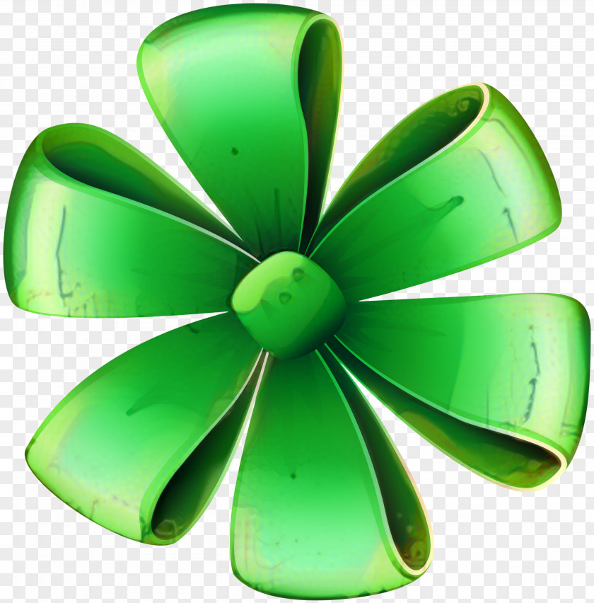 Clover Petal Background Green Ribbon PNG