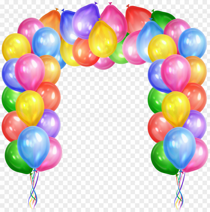 Decorative Balloons Arch Transparent Clip Art Image Cluster Ballooning PNG