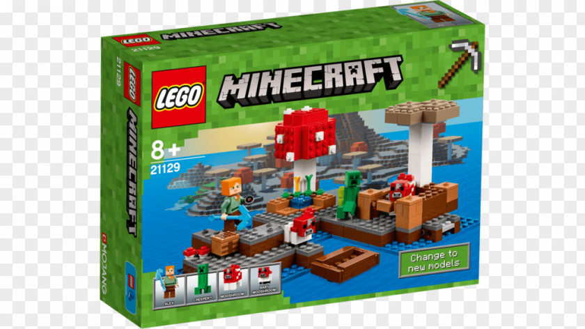 Lego Island 2 The Brickster's Revenge Minecraft LEGO 21129 Mushroom Toy PNG