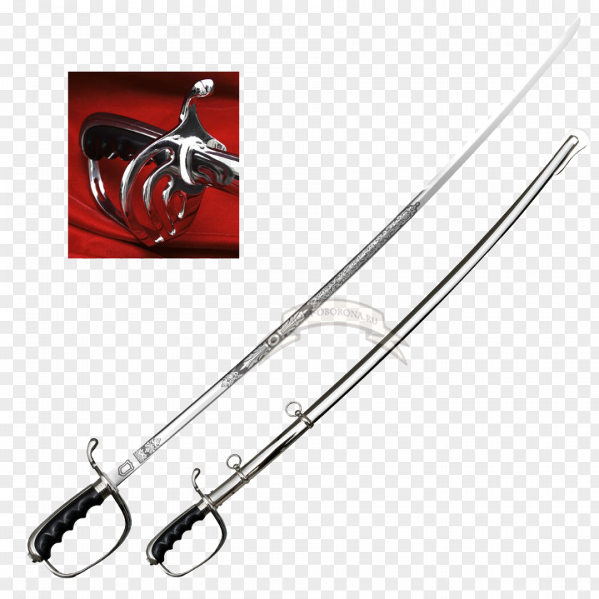 Sword Cold Steel R-88MAS US Army Officer's Saber Model 1840 Noncommissioned Officers' Sabre PNG