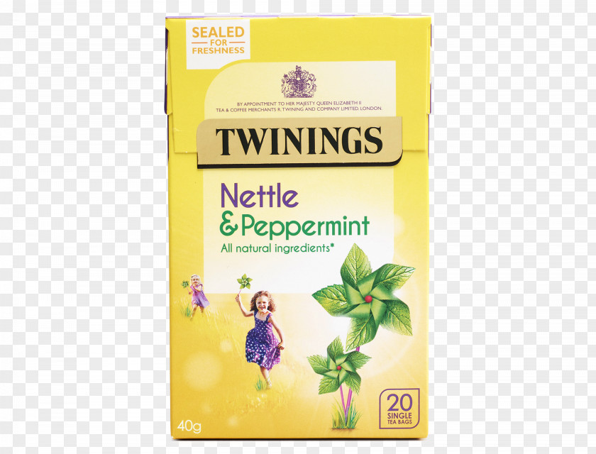 Tea Green Peppermint Twinings Bag PNG