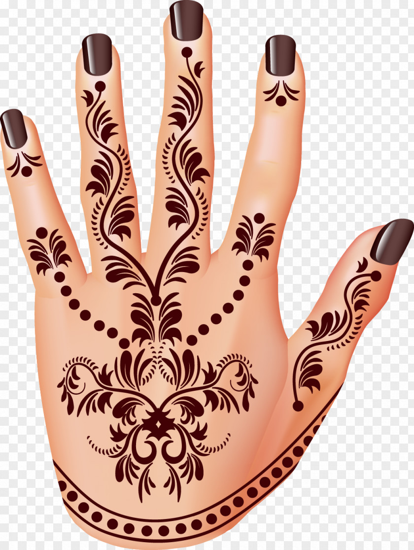 Glove Arm Mehndi PNG