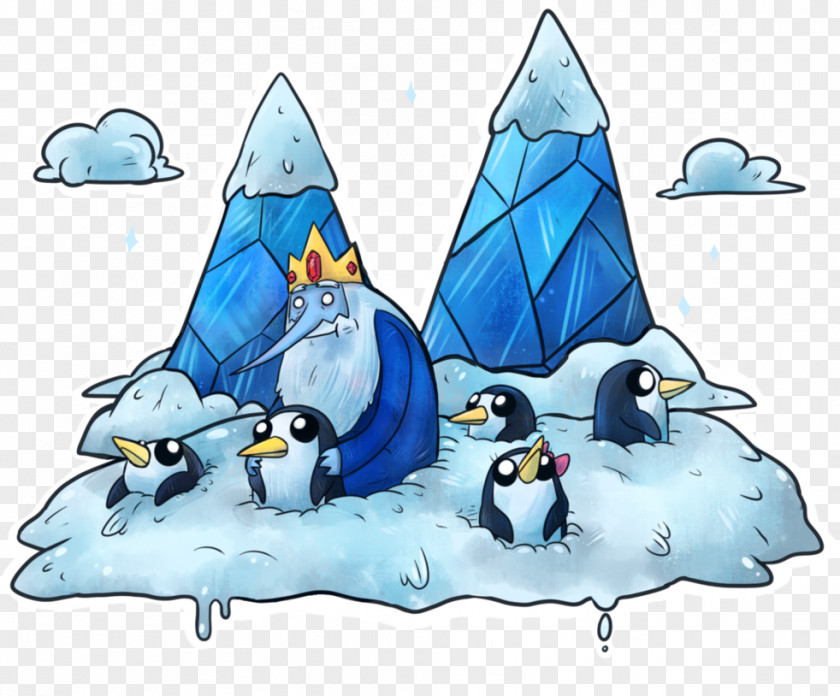 King Penguin Ice Finn The Human Jake Dog Fan Art PNG