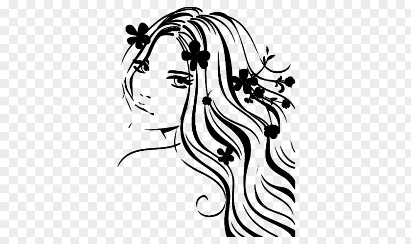 Women Hair Silhouette Wall Decal Photography Royalty-free Woman PNG