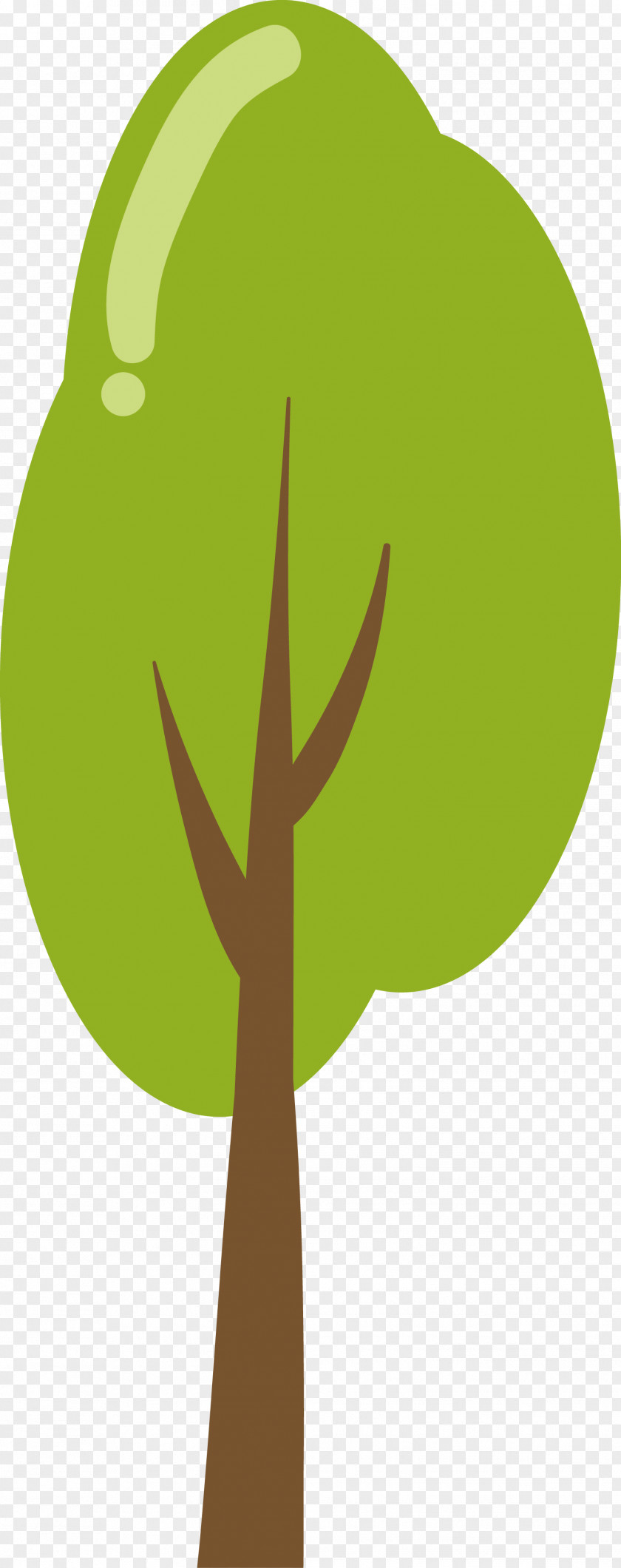 Cartoon Green Tree Diagram PNG