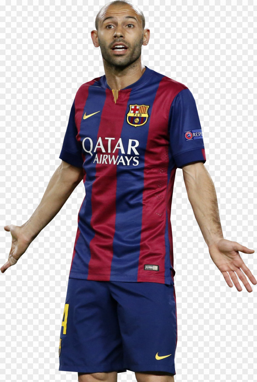 Fc Barcelona Javier Mascherano Jersey FC Football Player PNG