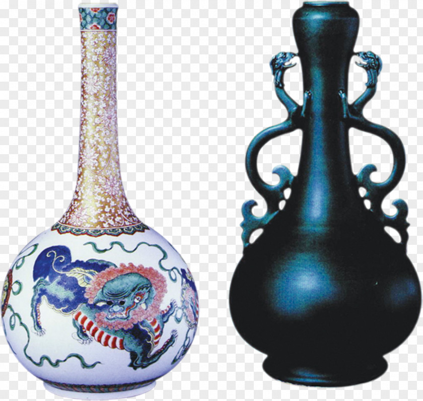 Retro Vase Porcelain Ceramic Celadon Blue And White Pottery PNG