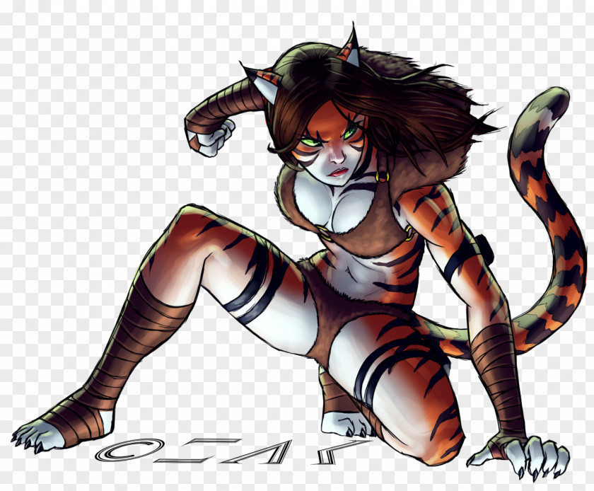 Tiger Catwoman Comics Artist Demon PNG
