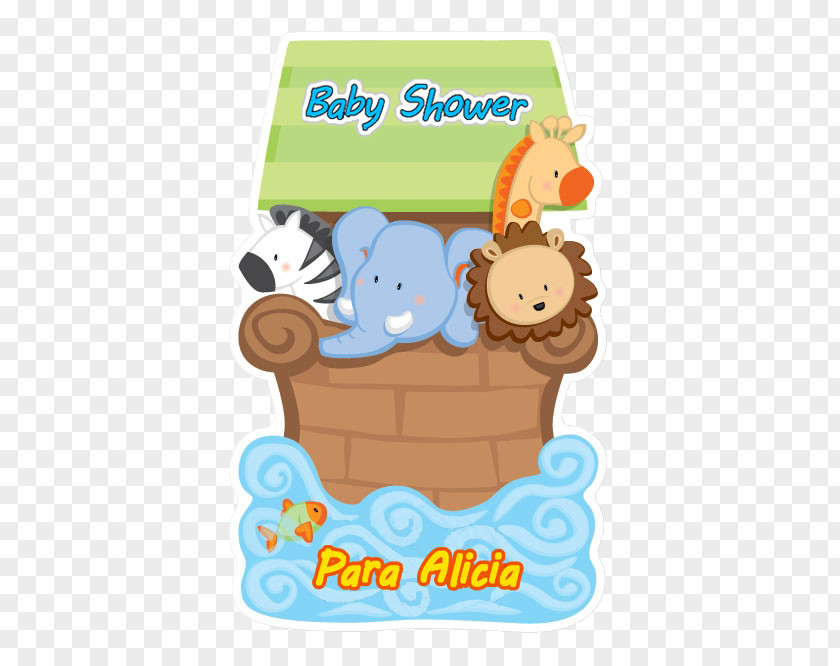 Baby Word Shower Noah's Ark Infant Party Birthday PNG