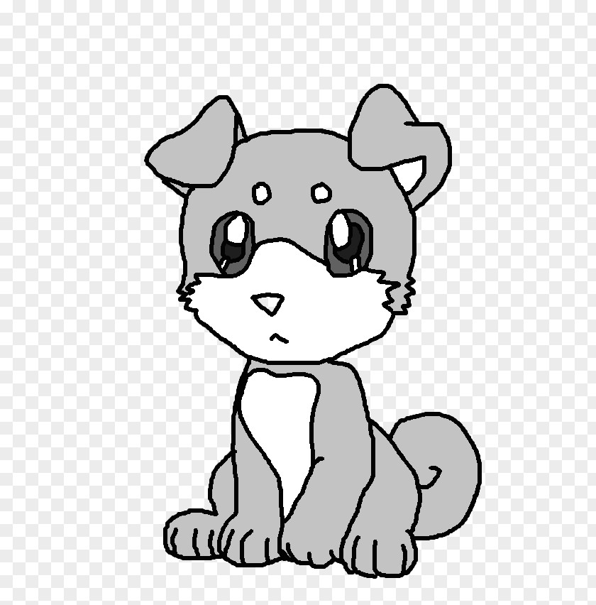Cute Wolf Whiskers Cat Puppy Dog Clip Art PNG