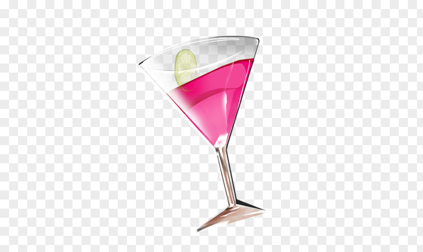 Hand-painted Juice Cosmopolitan Cocktail Pink Lady Martini PNG