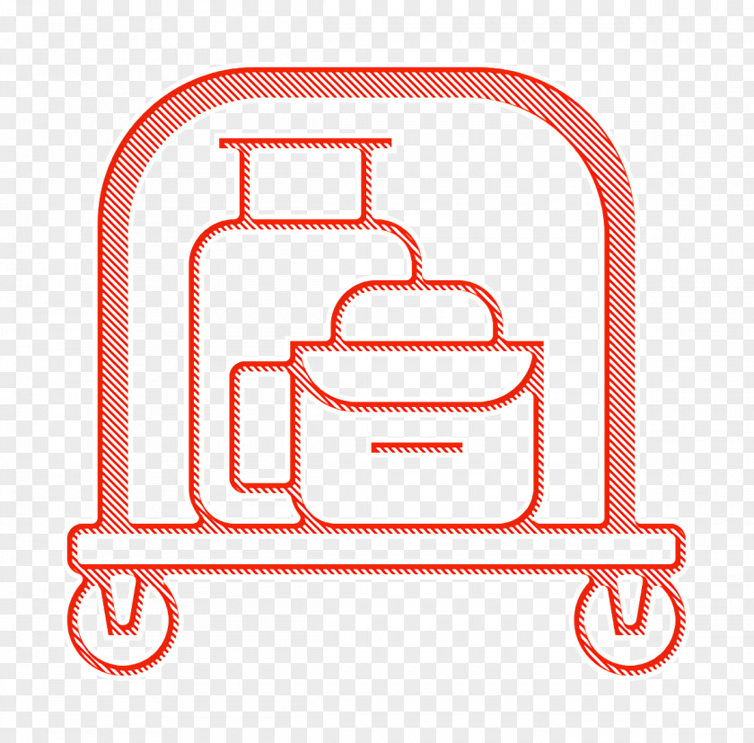 Hotel Services Icon Luggage Cart PNG