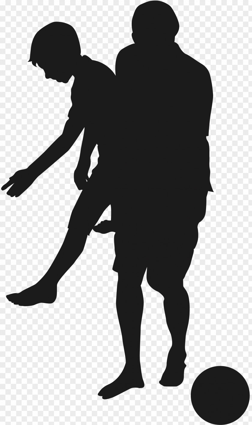 Silhouette Family Father's Day Son Child PNG