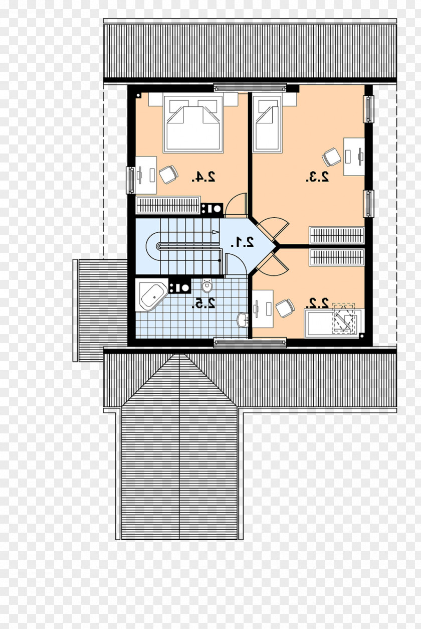 Bali Schematic Facade Floor Plan Diagram PNG