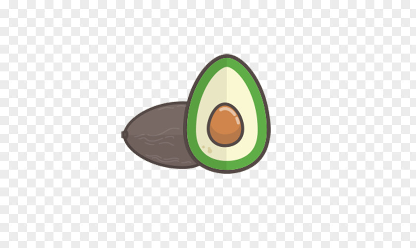 Free Cartoon Avocado Pull Material Fruit PNG