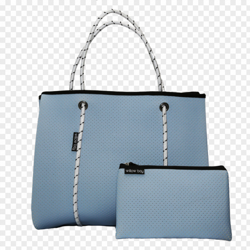 Bag Handbag Blue Tote Leather Neoprene PNG