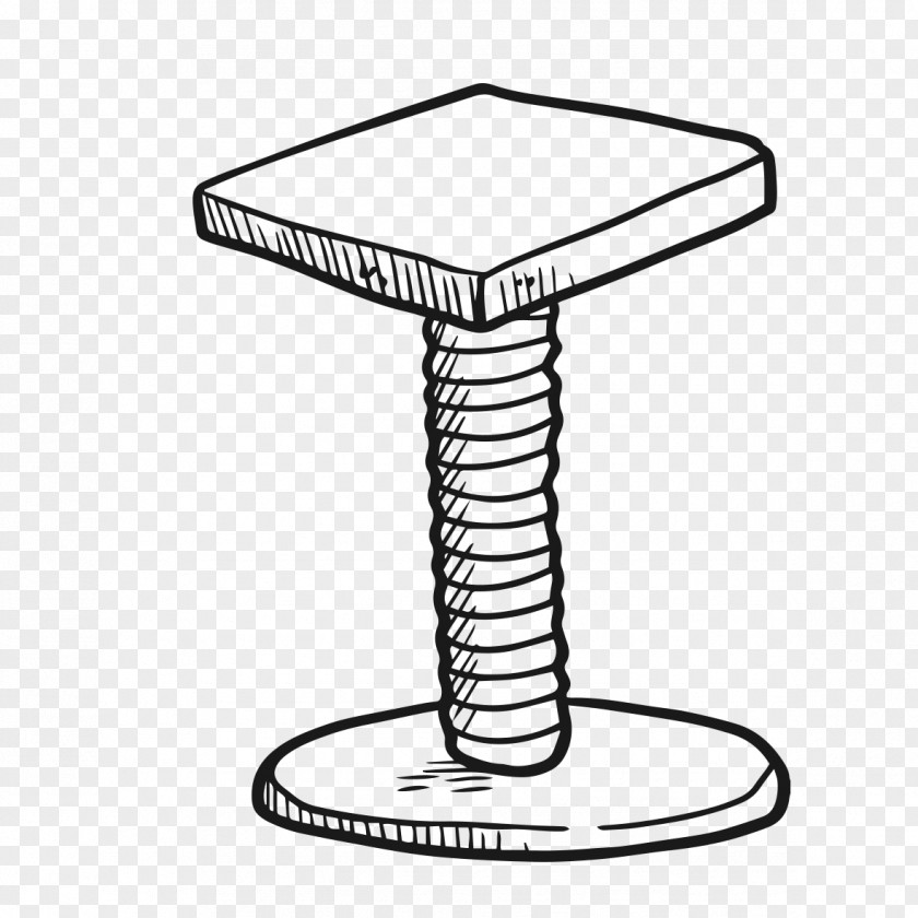Computer-painted Stool Computer Download PNG