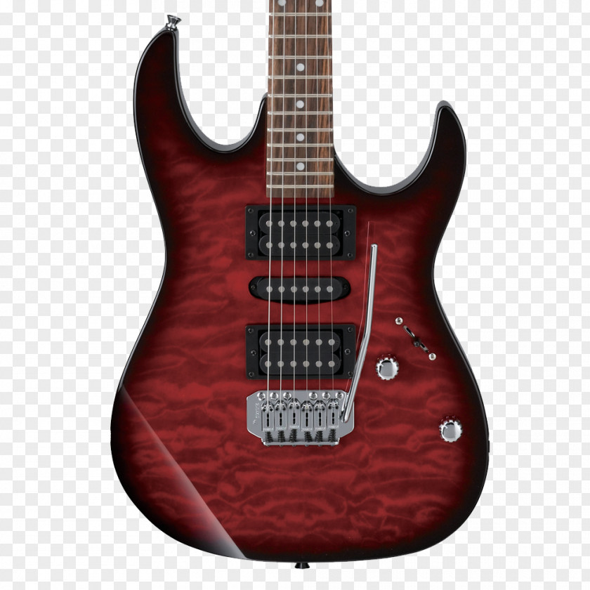 Electric Guitar Ibanez GRX70QA Solid Body PNG