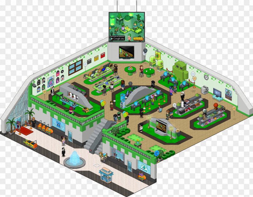 Habbo House Online Chat Room Virtual World PNG