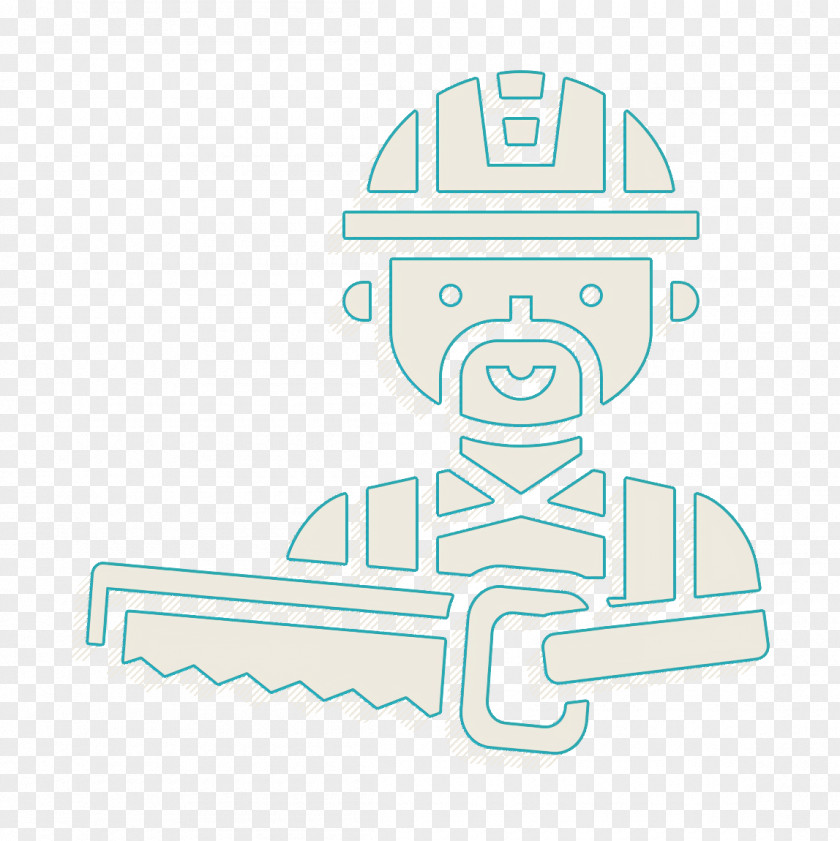 Sawing Icon Construction Worker Woodwork PNG