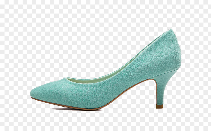 Sky-blue High Heels Heel Shoe Green PNG