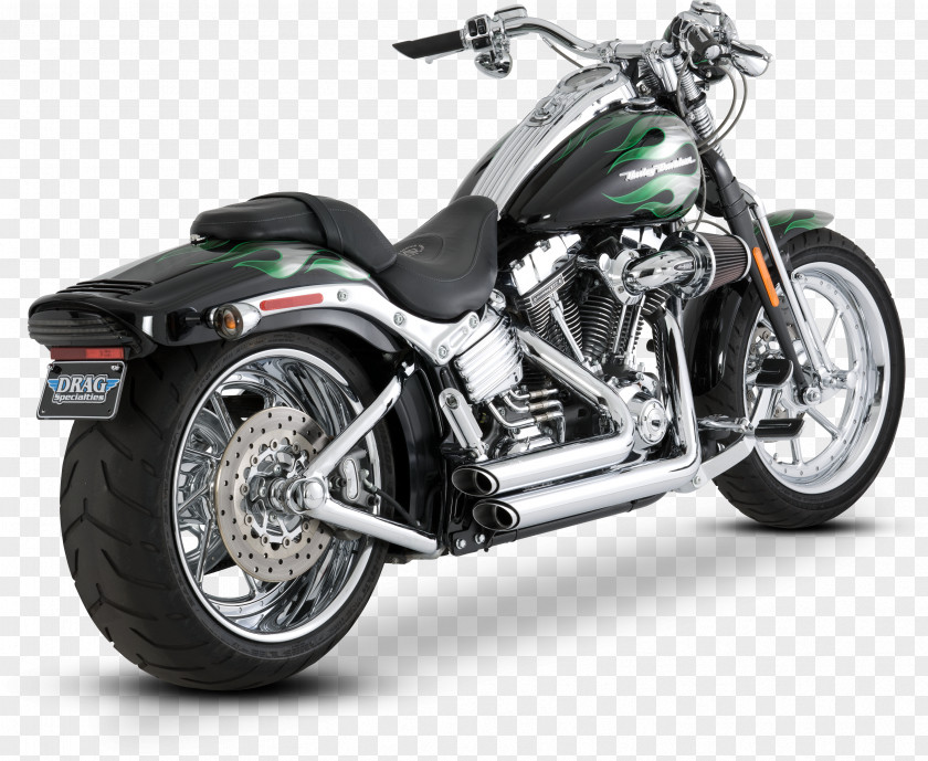 Fat Boy Exhaust System Softail Harley-Davidson Sportster Motorcycle PNG