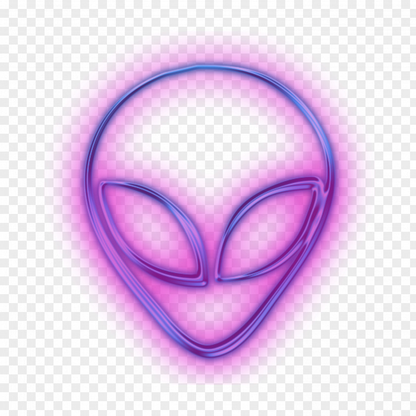 Neon Lamp Extraterrestrial Life Clip Art Image PNG
