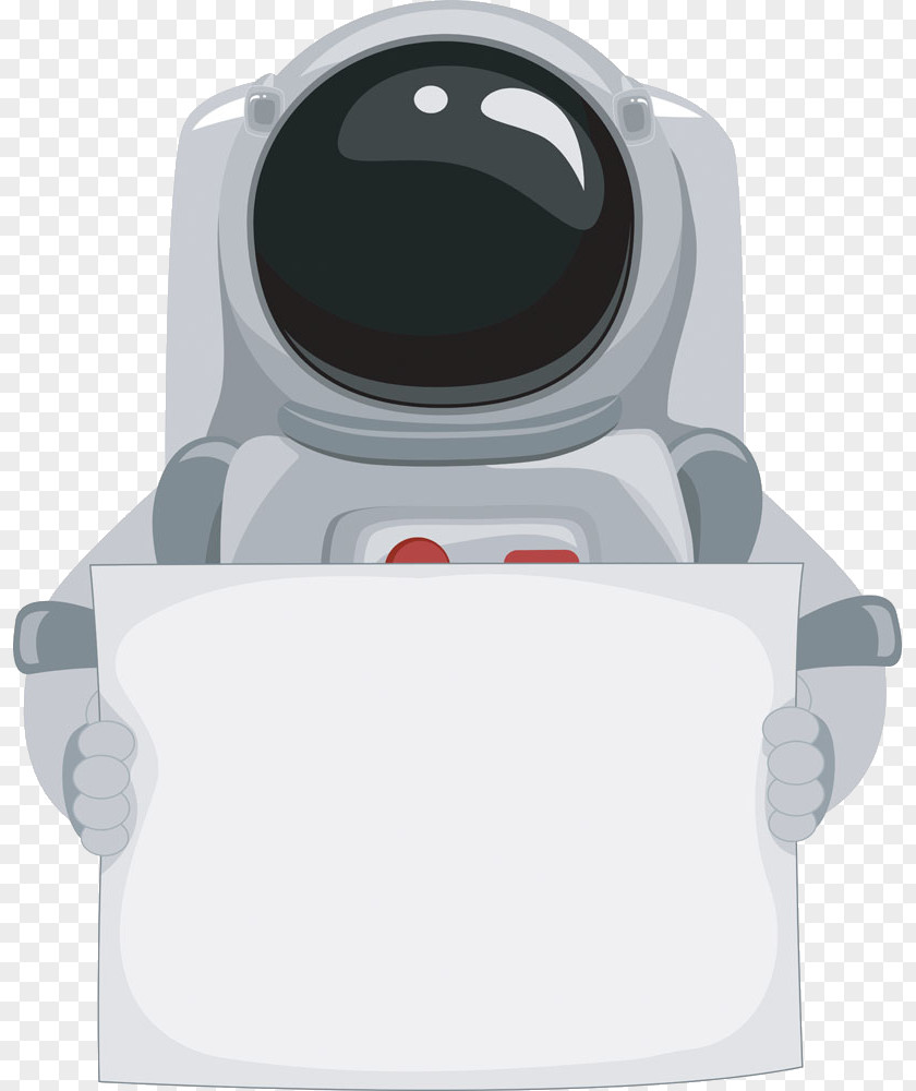 Astronauts And Billboard Astronaut Cartoon Outer Space Illustration PNG