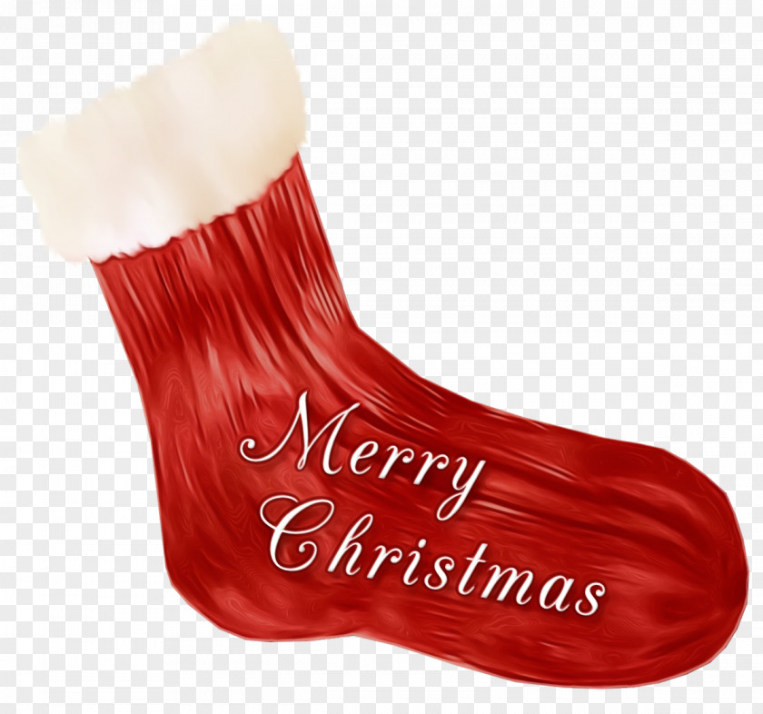 Shoe Fur Christmas Stocking PNG