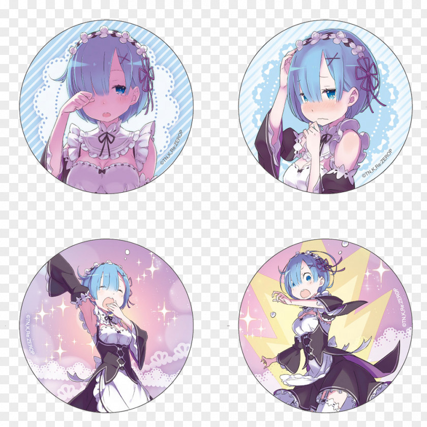 Shop Goods Re:Zero − Starting Life In Another World 雷姆 Pin Badges Lapel PNG