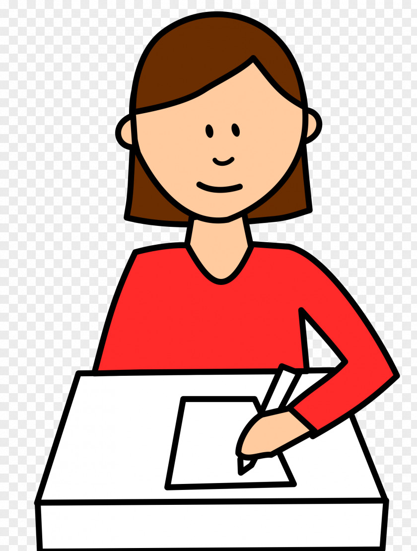 Writing Student Clip Art PNG