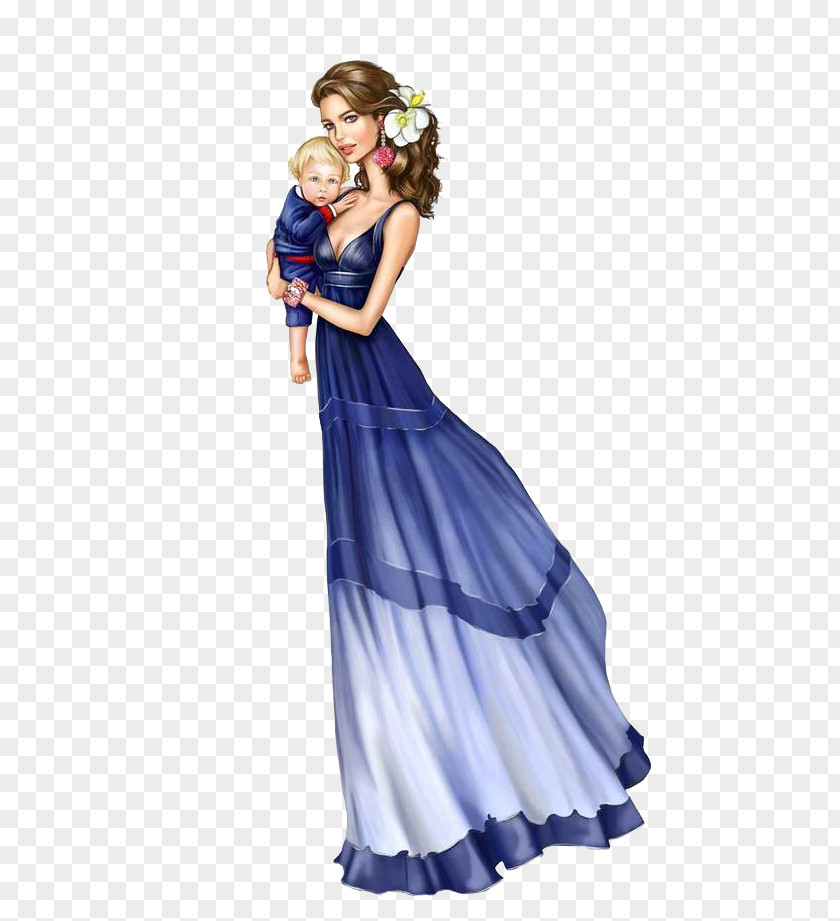 Hold The Baby Beauty Fashion Illustration Illustrator PNG