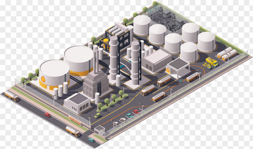 Petroleum Industry Oil Refinery Platform Drilling Rig PNG