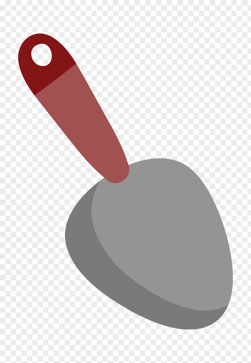 Cartoon Small Shovel Red Font PNG