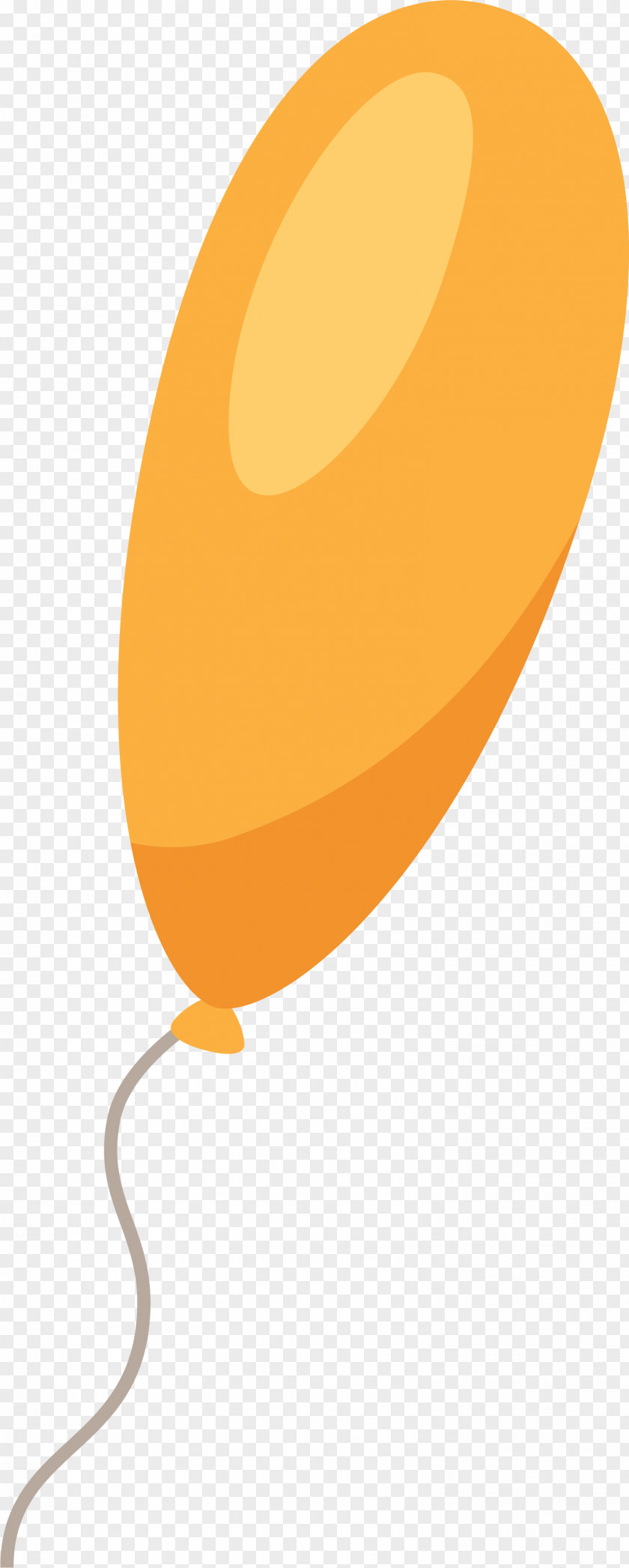 Hand Painted Yellow Balloon Clip Art PNG