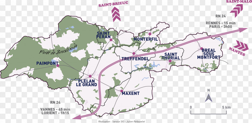 Map Plélan-le-Grand Paimpont Maxent Monterfil Montfort-sur-Meu PNG