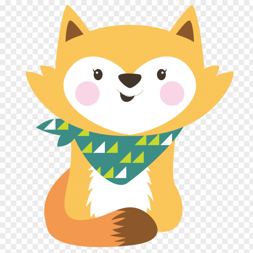 Animals Small Fox Cartoon PNG