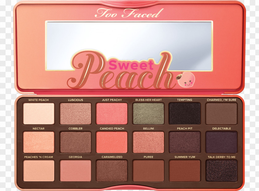 Eye Shadow Too Faced Sweet Peach Peanut Butter & Jelly Palette Chocolate Bar Cosmetics PNG