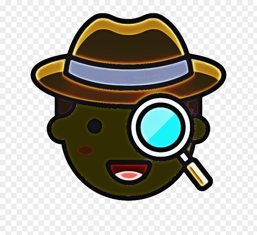 Cap Smile Detective Emoji PNG