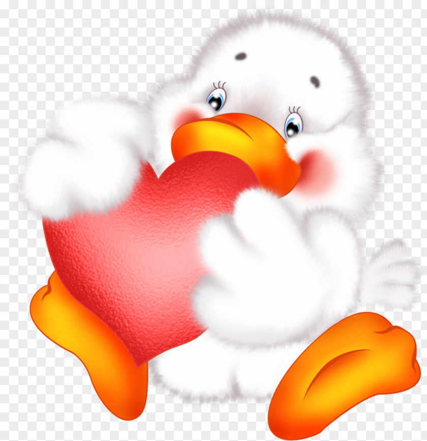 Cute Duck With Heart Cartoon Free Clipart Piglet Clip Art PNG