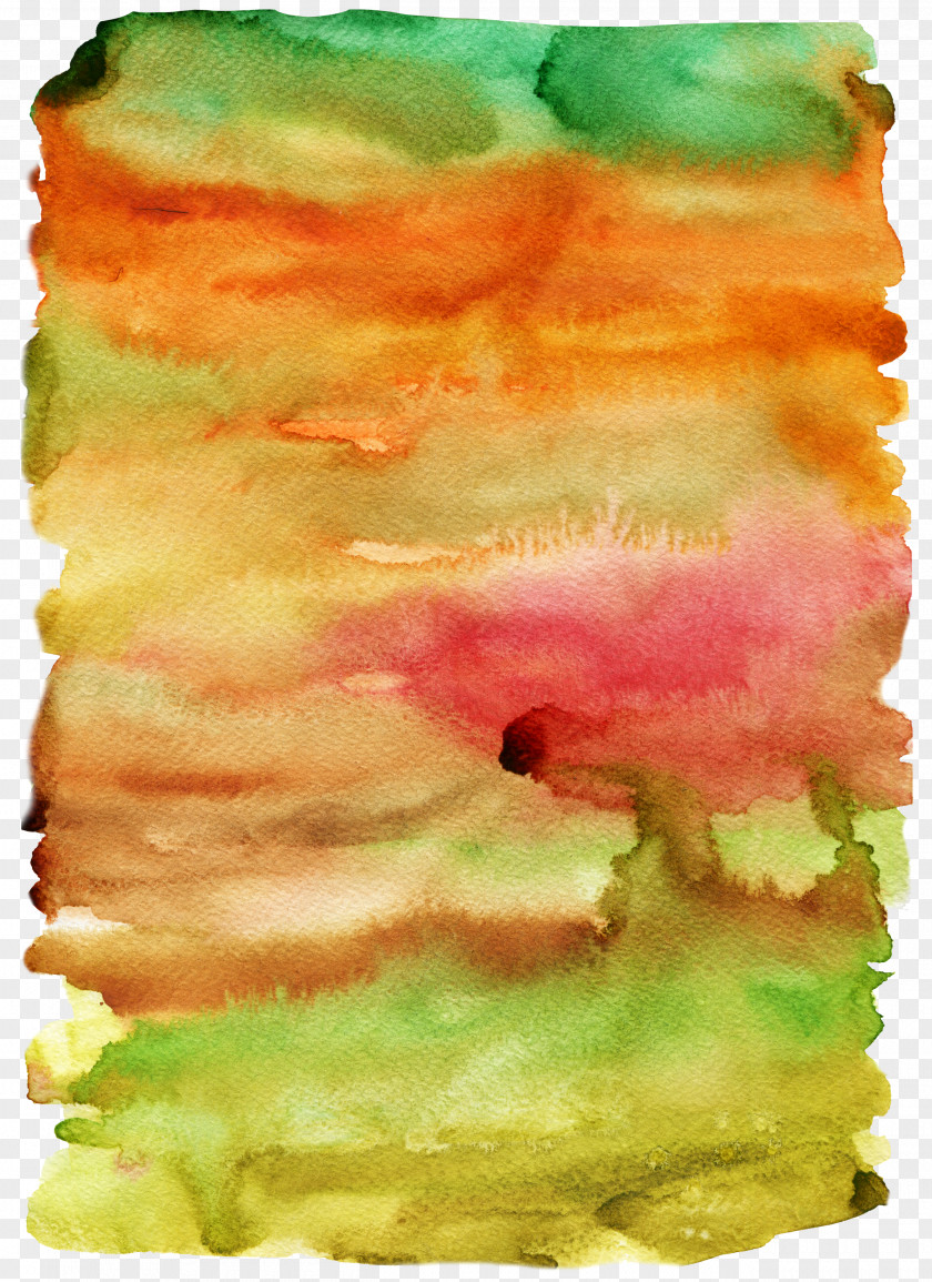 Gradient Paint Brushes Watercolor Painting Mark Color Ink PNG