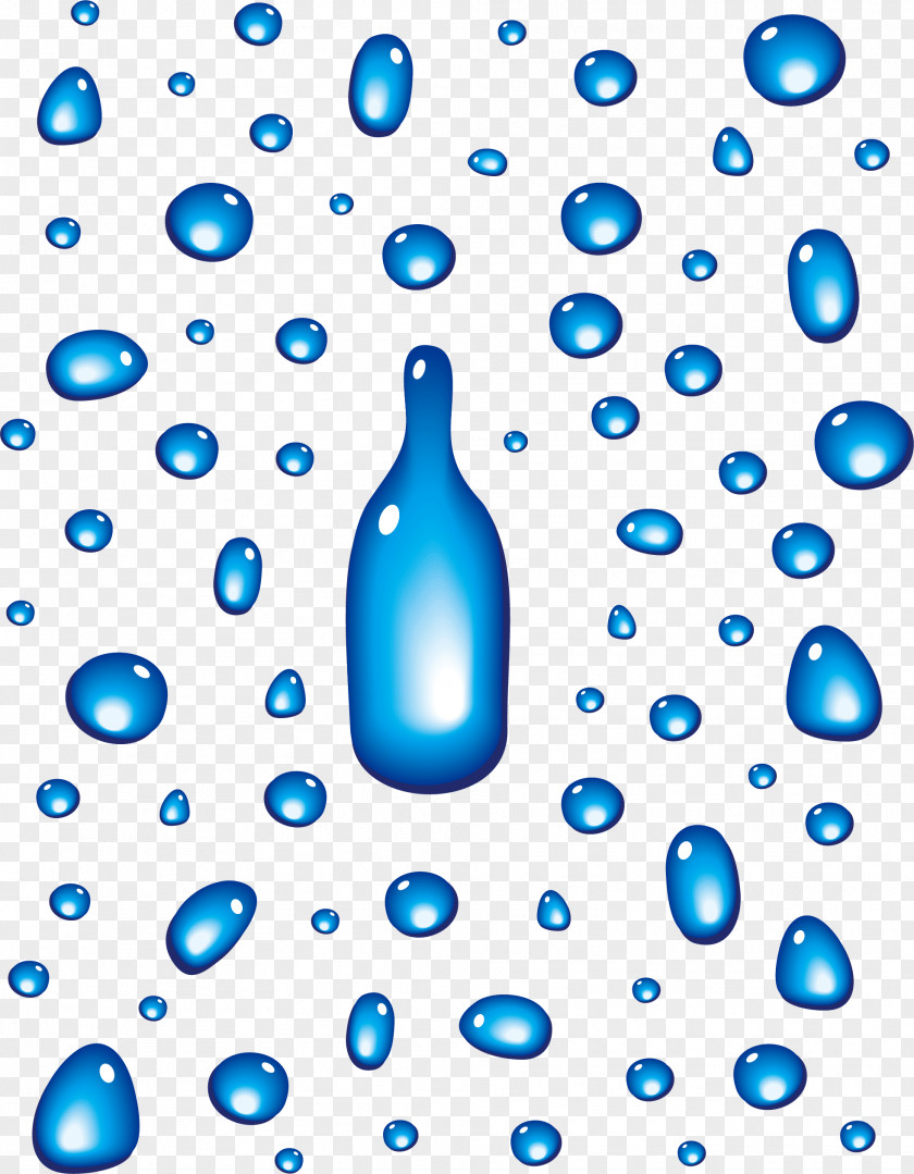 Blue Water Droplets Vector Drop Transparency And Translucency Clip Art PNG