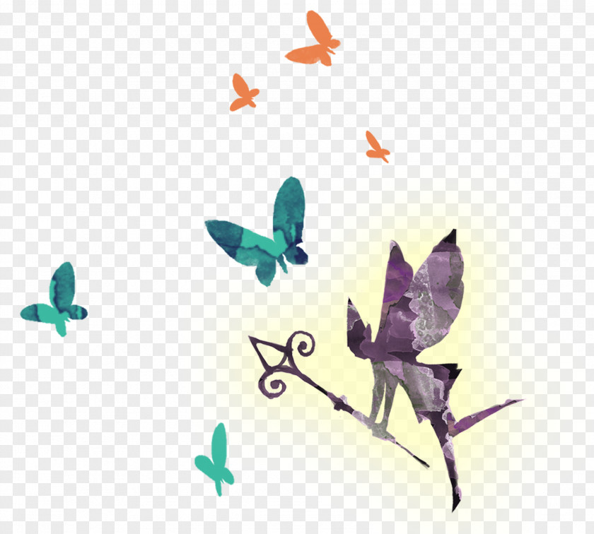 Butterfly Fairy Elf Korea Cartoon Creative Hand-painted Download Illustration PNG