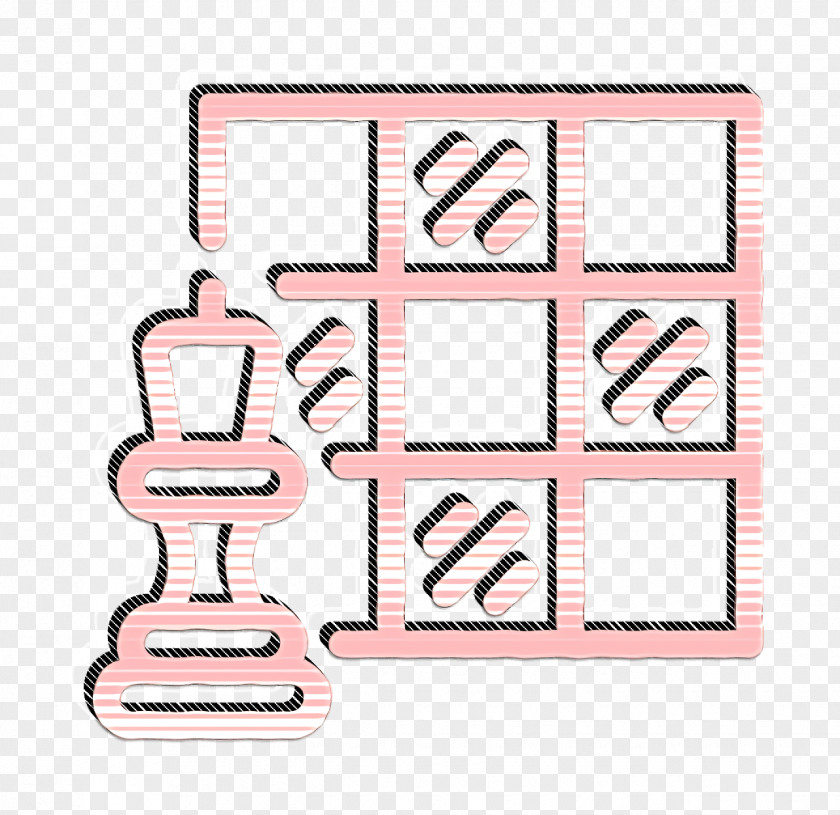 Chess Icon Boardgames Line Board PNG